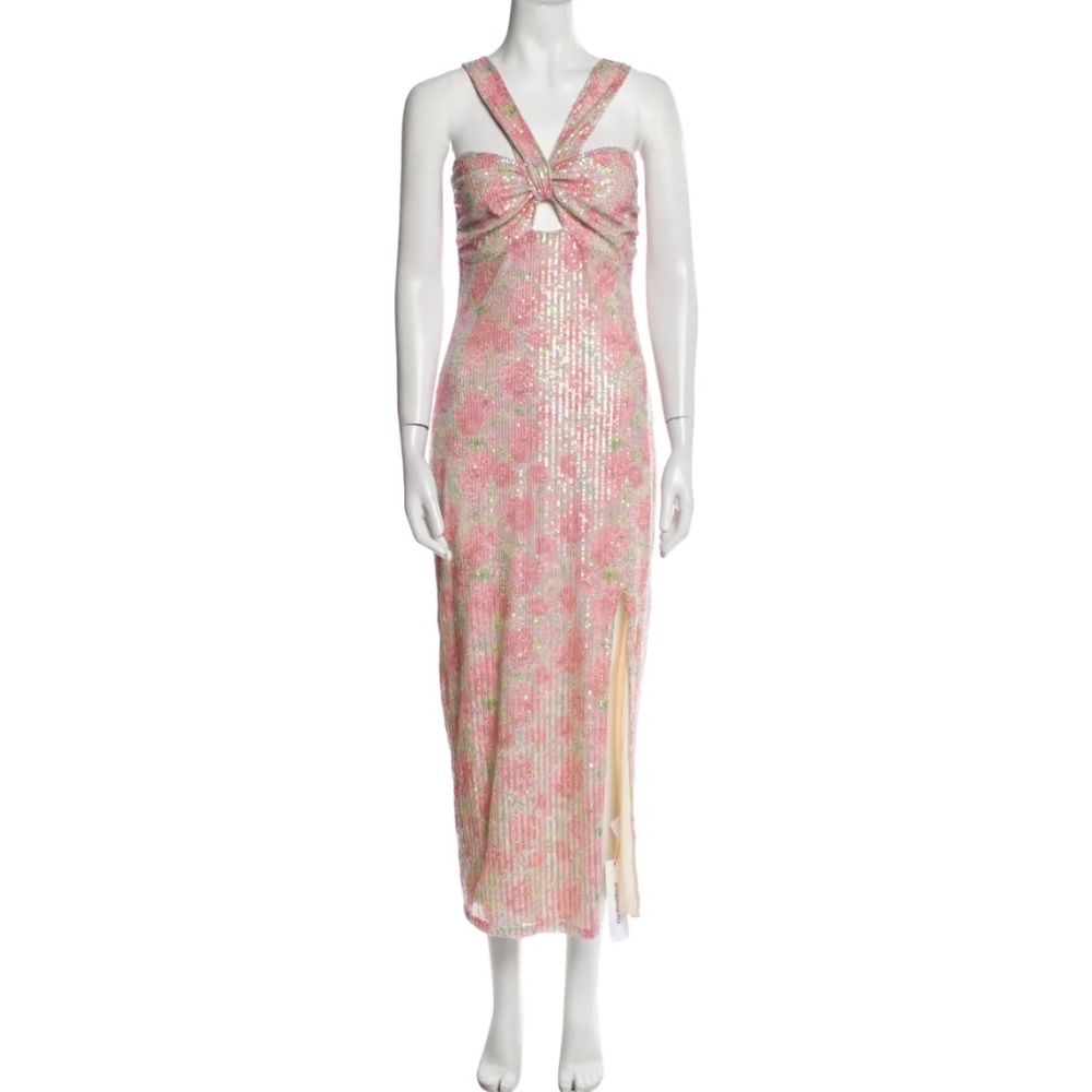 Pink Sequin Dress - Saylor Faena Dress - M - Picture 5 of 5